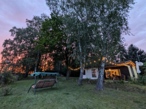Flämingpanorama - Ländliches Gartenhaus mit Kamin und Naturpanorama